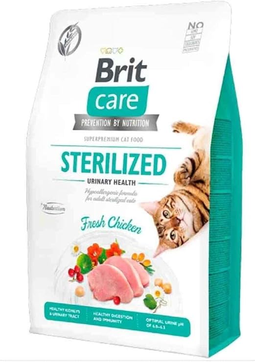 Brit Care Hypo-Allergenic Üriner Sistem Sağlığı Için Tahılsız Kısırlaştırılmış Kedi Maması 2 Kg