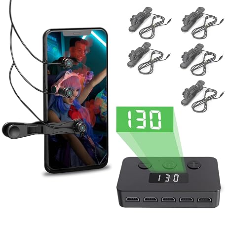 Auto Clicker for iPhone iPad, Simulated Finger Continuous Clicking, Phone Screen Device Speed Clicker for Android IOS, Adjustable Automatic Physical Tapper,Suitable for Games, Live Broadcasts, Reward Tasks(1 Second Fastest 30 Times)