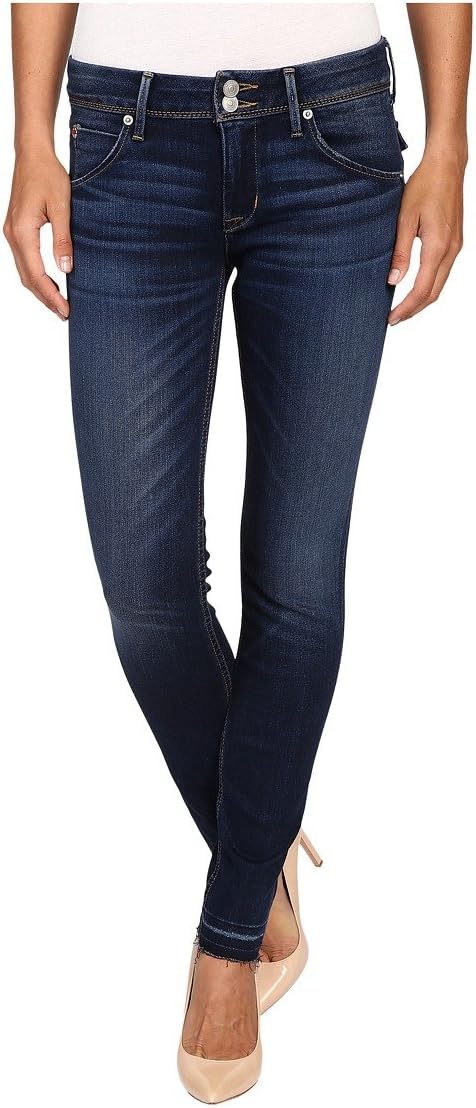 HUDSON Women's Collin Mid Rise Skinny Jean, with Back Flap Pockets