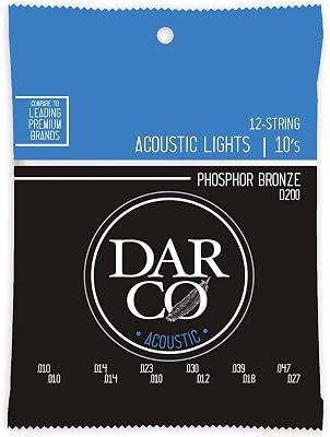 Darco Acoustic Strings, 928, 12 String, Light