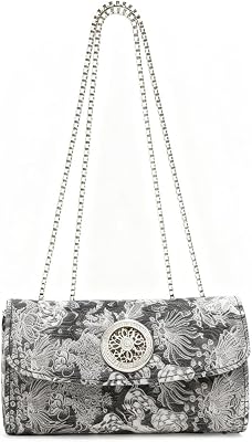 Shoulder Purses for Women Trendy Small Flap Leather Crossbody Bags Ladies Designer Clutch Purses with Chain Strap