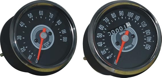 RSV-B019E2O2K8-01557 Motorcycle Parts Smith Replica Speedometer Tachometer Or Rpm Pair 150 Mph Grey Bsa Norton Triumph