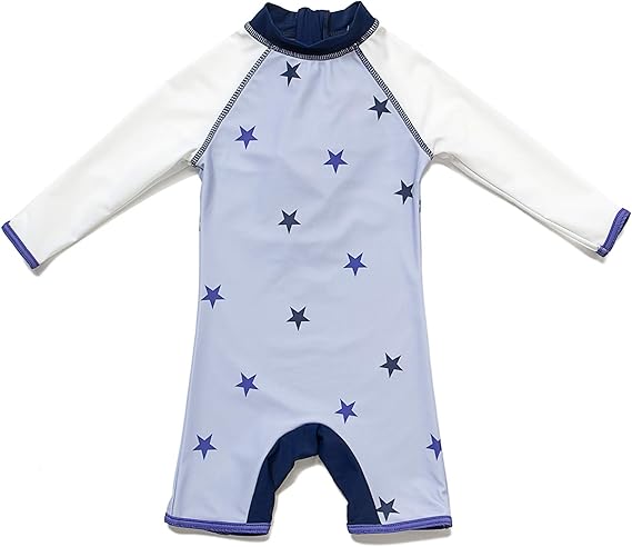 BONVERANO TM Infant Boy's UPF 50+ Sun Protection L/S One Piece Zip Sun Suit...