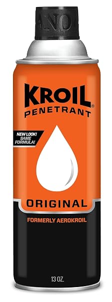 Kroil Aerokroil Penetrant - Rust Penetrating Lubricant - Corrosion Inhibitor Oil for Chains, Hinges & Stuck Metal Parts - Home & Industrial Use - Aerosol - 13 oz - 1 Pack (KS132)