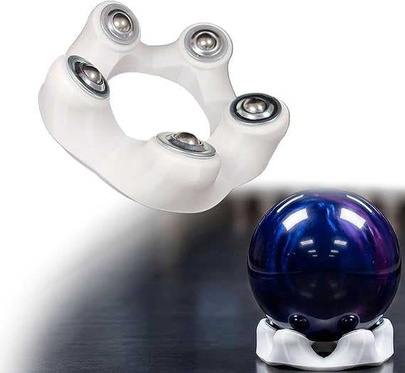Bowling Ball Spinner, Bowling Cup Rotating Bowling Ball Cup Holder, Spare Balls Holder Spinner for Bowlings Sports Ball Display Stand Suitable for All Balls Types,Easy to Use