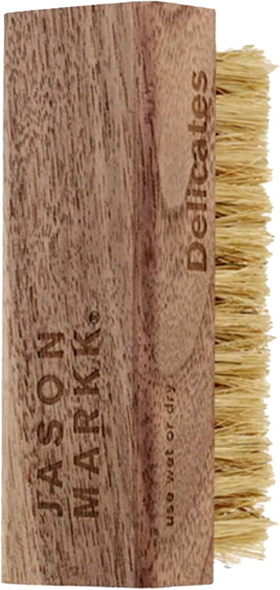Jason Markk Delicates Shoe Cleaning Brush, Soft Bristles & Walnut Wood, Sneaker Care, Extra Gentle, Ideal for Footwear, Safe for Leather, Suede, Nubuck, Cotton, Knits