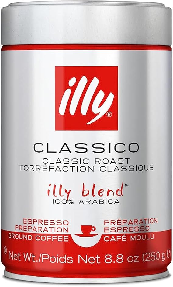 Illy Espresso 100% Arabica coffee ground, medium roasted box 250 g