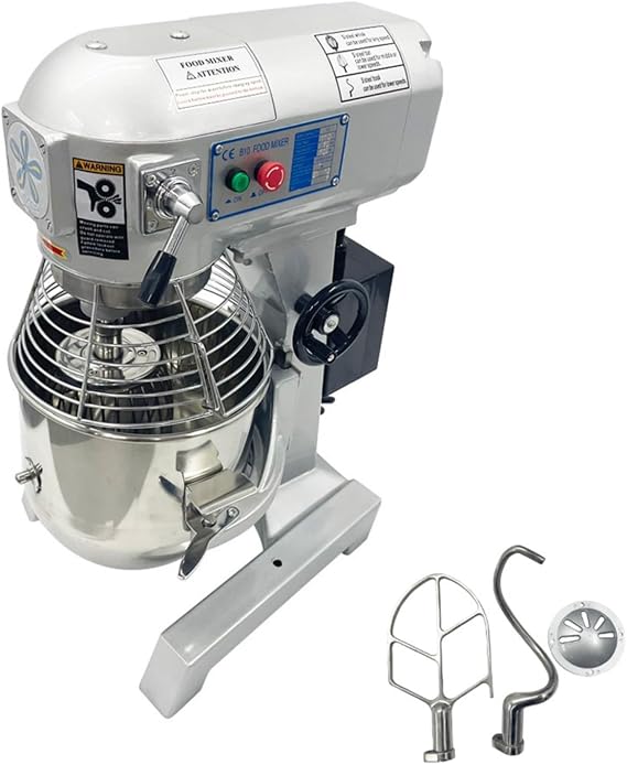 15L Commercial Food Stand Mixer, 3-Speeds Adjustable 110V Dough Mixer, 450W Electric Dough Mixing Machine with 3 Mixing Tools