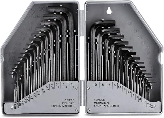 Toolzone - Hex/Allen Key Set with Storage Case - Alloy Steel - 30 PC - 0.7-10mm