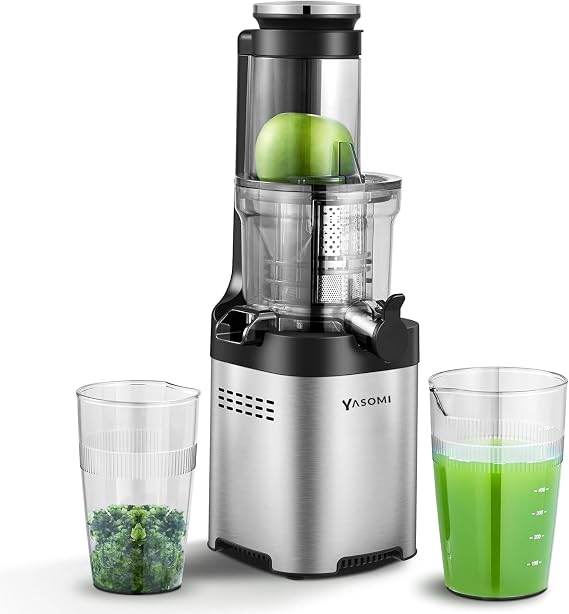 Yasomi FruitForce 8 Segmentli 180W Katı Meyve ve Sebze Sıkacağı (siyah)