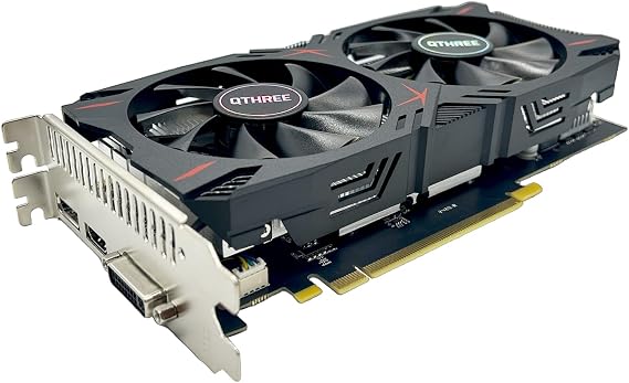 QTHREE Geforce GTX 960 4GB Graphics Card,GDDR5 128-bit,DP,HDMI,DVI-D,4K | Video Card for PC,PCI Express 3.0 x16,Dual Fans HDCP Ready,Computer GPU for Gaming/Working,DirectX 12