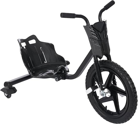 Drift Trike 360° Rotatable Drift Kart for Kids 6 Years Old+, Wheel Go Kart Kids' Trikes with 4 Adjustable Lengths, Maximum Weight of 176.37 pounds