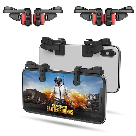 【2 Paar】Handy Mobile Game Controller Tragbar Gaming Gamepad für PUBG Mobile / Fortnitee Mobile / Call of Duty(COD) Mobile für iPhone / Android IFYOO Z108 Feuer Shooter Tasten Griff L1 R1 Triggers