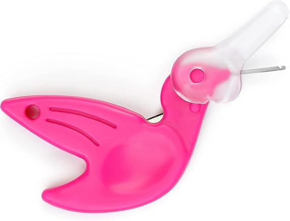 Prym Love Birdy Needle Threader with Thread Cutter, Pink