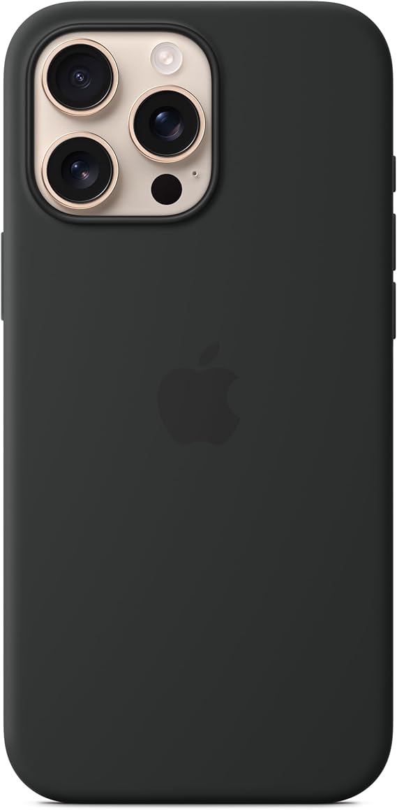 Apple iPhone 16 Pro Max Silicone Case with MagSafe - Black ​​​​​​​