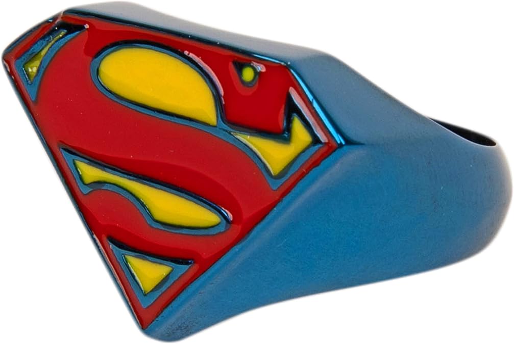 SalesOne Superman Symbol Blue Power Ring (Size 13)