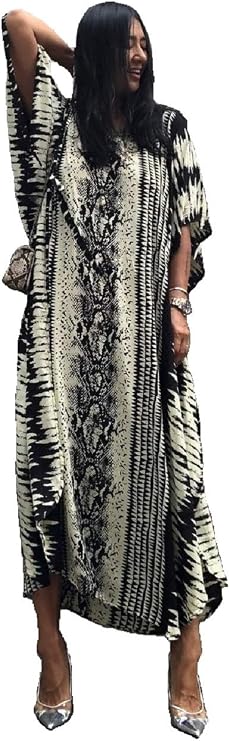 Women's Beachwear Turkish Kaftans Long Beach Dress / Swimsuit Cover Up