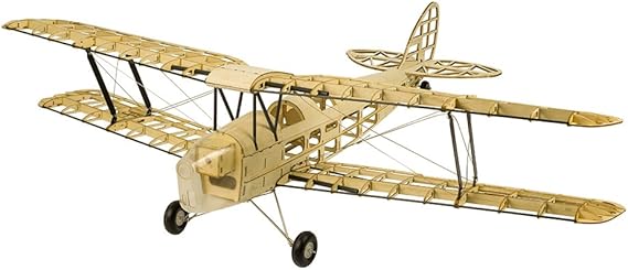 DW Hobby Balsawood 980mm Mini DH82a Tiger Moth RC Electric Model Plane (S1904B)