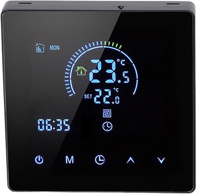 Programmable Smart Thermostat AC 90V-240V Intelligent Touchscreen LCD Display Thermostat for Home, Office, Shopping Malls Regular Version