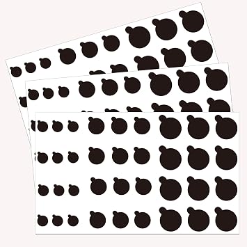 108 PCS Phone Camera Cover, Black Webcam Cover Vinyl Stickers, Camera Covers for Computer,Cell Phone,Laptops,Electronics(Multiple Sizes)