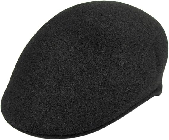 Wool Ascot Cap - Black