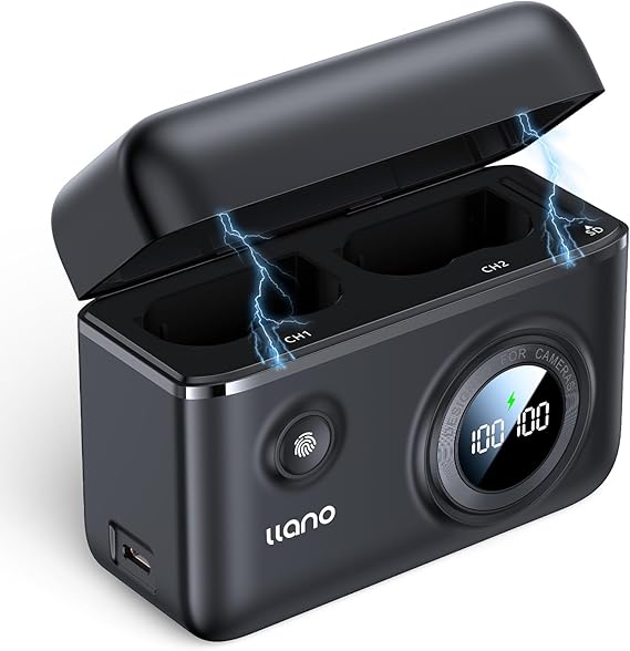 llano EN-EL15c EN-EL15b Camera Battery Charger,18W Fast Dual USB-C Charging