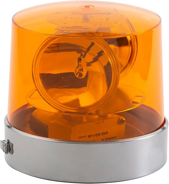 Grote 76223 Two Sealed Beam Roto Beacons, Amber