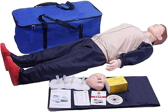 Professional Adult CPR Training Manikin, Full Body CPR Manikin Kit First Aid Training Manikin for Medical Training Teaching Supplies