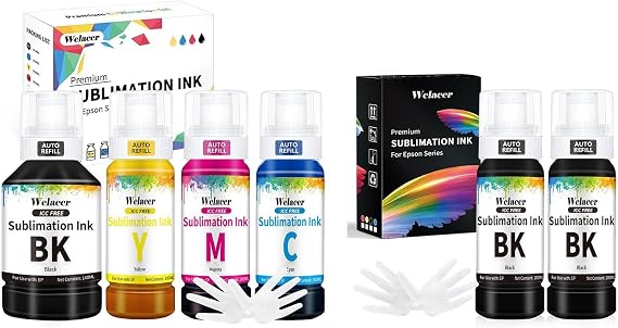 440ml Sublimation Ink and 200ml Black Sublimation Ink