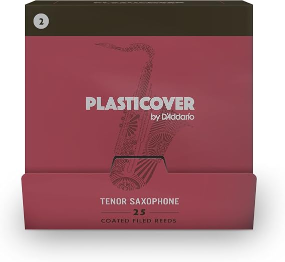 Rico Plasticover Tenor Saxophone Reeds - Tenor Sax Reeds, Strength 2.0, 25-pack