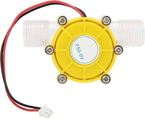 Micro Hydro, F50 Regulated DC Micro Hydroelectric Generator Water Flows Pump Turbine Hydroelectric Power Energy Generator (F50 5V transparent yellow)