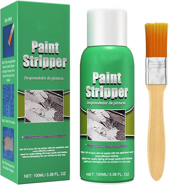 Fast-Acting Automotive Paint Remover Powerful Car Paint Stripper Removes Old Paint, Coatings & Tough Stains Without Damaging Metal Surfaces, Easy to Use