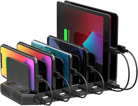 Unitek 5PCS 10 USB Charging Station Multiple Devices for iPad Tablet iPhone