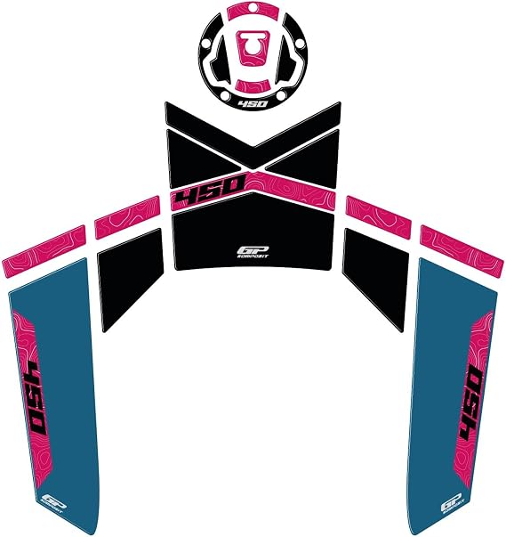 GP Kompozit Tank Pad Blue Compatible For CFMOTO 450MT 2024
