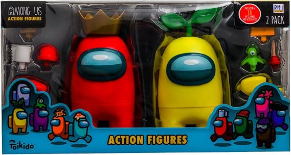 Among Us P.M.I Action Figures - 2 Pack (S1) (Random) (AU6550)