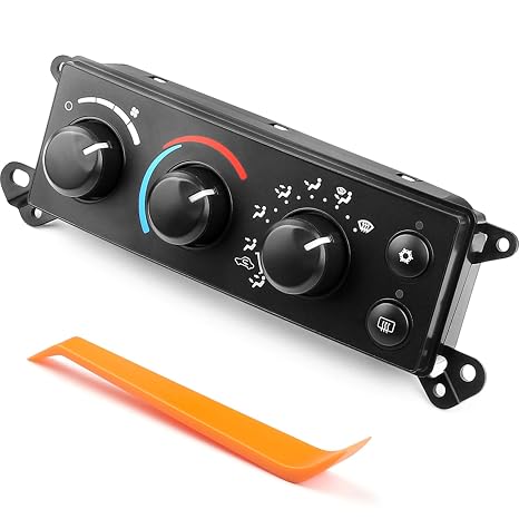 A/C Heater Climate Control Module & AC Control Panel Compatible with 2006-2008 Dodge Ram 1500 2500 3500, 2005-2011 Dodge Dakota HVAC Control Module Switch Replace P55056569 P55057078 P55057079