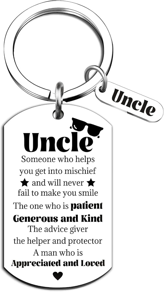 Best Uncle Gifts from Niece Nephew Uncle Gifts for Men Uniqye Uncles Birthday Fathers Day Christmas Gift Keychain