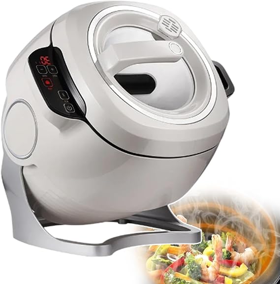 Commercial Food Processor, Lazy Automatic Cooking Machine, Multifunctional Stir-fry Machine for Home Kitchens Restaurant Outdoor Camping Supermarkets