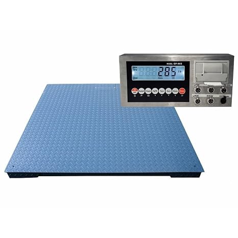 Liberty 6 x 6 (72" x 72") Floor Scales with Indicator Warehouse Industrial Pallets for Heavy Duty Weighing or Shipping Use, Capacity/Accuracy 10,000 lbs x 1 lb