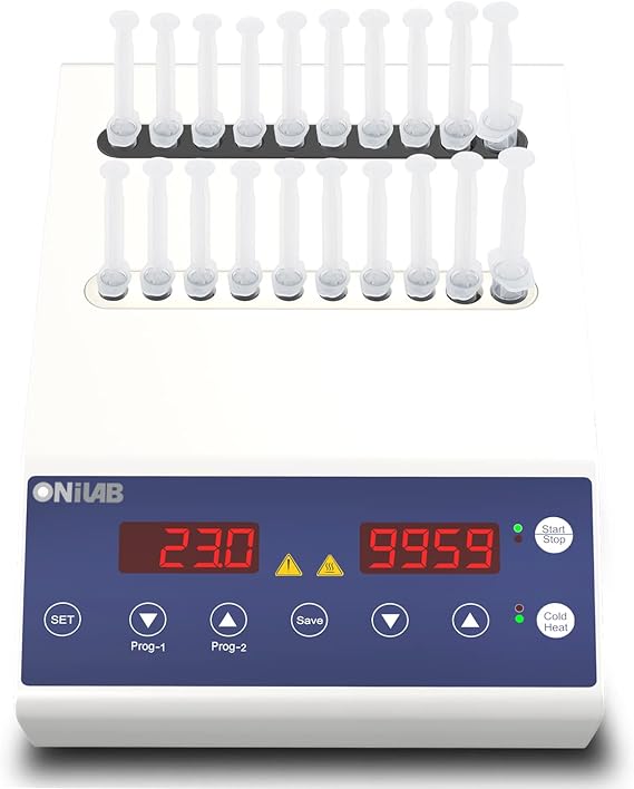 ONiLAB LED PRP Gel Heating Machine, Heating and Fan Cooling, Gel Maker | 45ml & 1612.5ml Holes, Heating and Fan Cooling Modes, touch Button Operation