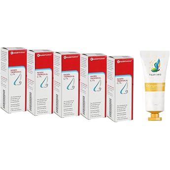 Faar-Apo Nose Drops 0.1% AL Economy Pack 5 x 10 ml Including a High-Quality Hand Cream