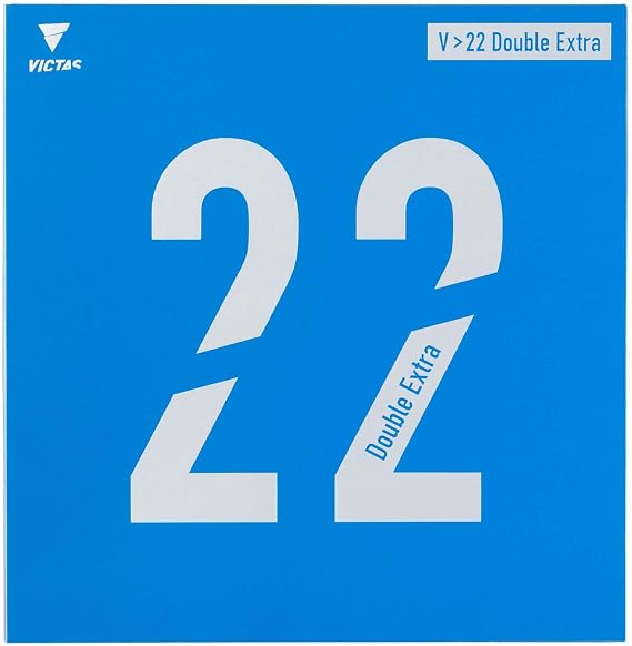 Victas VICTAS Table Tennis Rubber V>22 Double Extra High Energy Tension Soft Lining Red/Black/Blue 200070