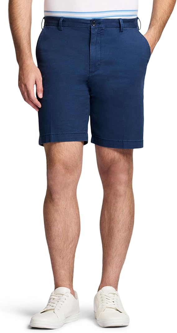 Izod Men's Saltwater 9.5" Flat Front Chino Short