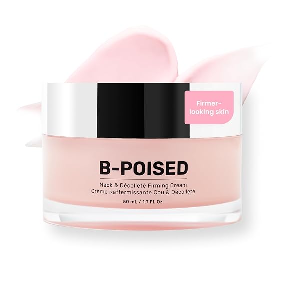 MAELYS B-POISED Neck Firming Cream - Neck & Decollete Firming, Tightening, and Anti-Aging Cream for Wrinkles with Brazilian Peppertree, Linoleic Acid, and Kangaroo Flower (1.7 Fl Oz)