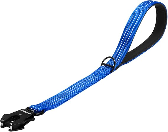 PetBonus Heavy Duty Short Dog Leash, 18" Nylon Lead with Quick Release Clip