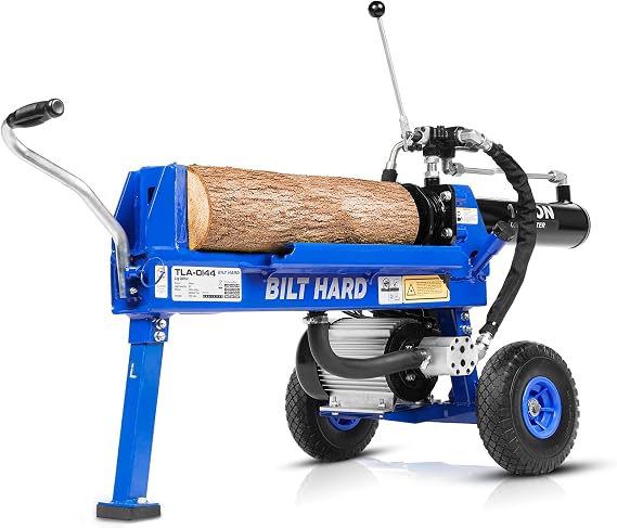 BILT HARD 14 Ton Electric Log Splitter, 15 Amp Hydraulic Firewood Splitter with 2-Stage Pump, 20 Inch Log Capacity for Home, Farm & Fireplace