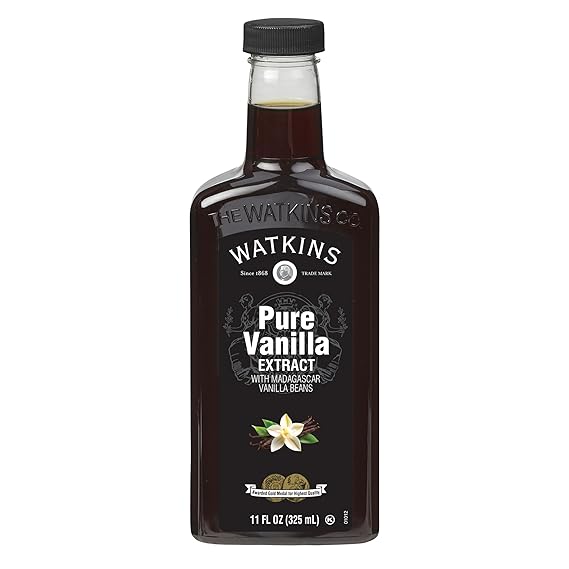 Watkins Pure Vanilla Extract, with Madagascar Vanilla Beans, Non-GMO, Kosher, 11 oz. Bottle, 1-Pack