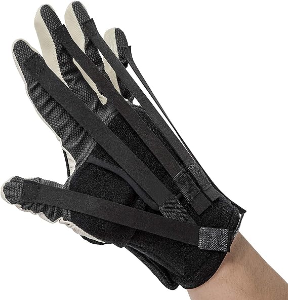 NEOFECT Extender - Finger Training & Rehab Orthotics, Minimizes Spasticity, Stretch & Functional Grasp, Prevents Stiffness for Stroke, TBI, Increased Muscle Tone, Hemiplegia (Medium Right)