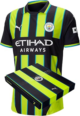 Manchester City FC Men’s 202425 Authentic Away Soccer Jersey - Slim Fit - New Navy