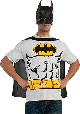 Rubies MensDc Comics Batman T-shirt With Cape and Mask